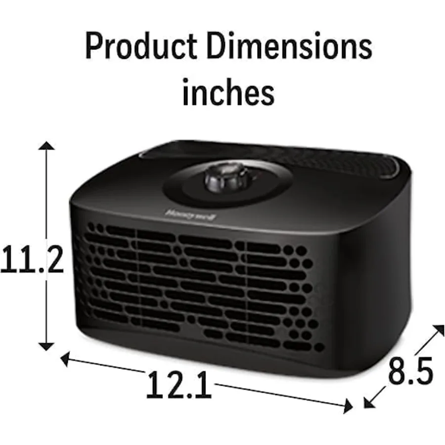 منقي هواء HEPA للمنزل يصل إلى 450 قدم يزيل الغبار وحبوب اللقاح ورائحة وبر الحيوانات الأليفة والدخان في ساعة واحدة فقط حساسية مدمجة وفعالة