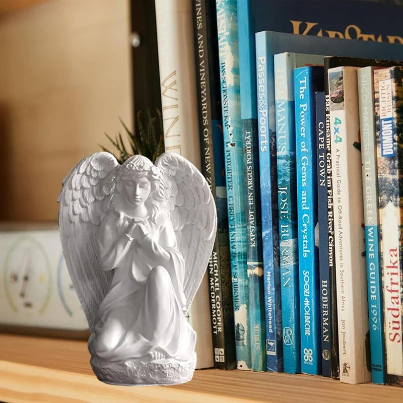 Guardian Angel Statue Shelf Living Room Bedroom Decor Figurines Praying Cherub Adorable Angels Statues Gifts For Women