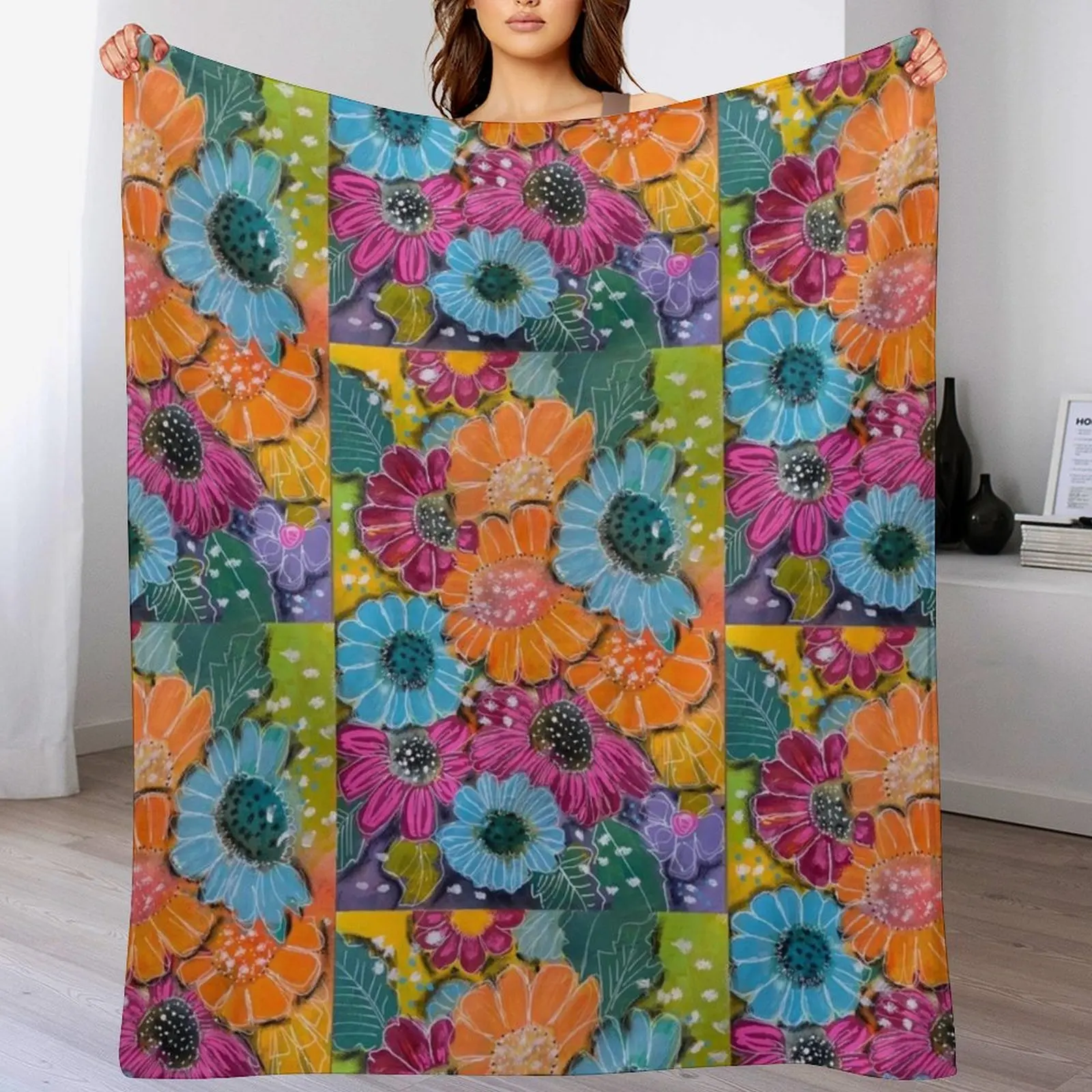 

Many Daisyas Throw Blanket halloween blankets ands Thins sofa bed Blankets