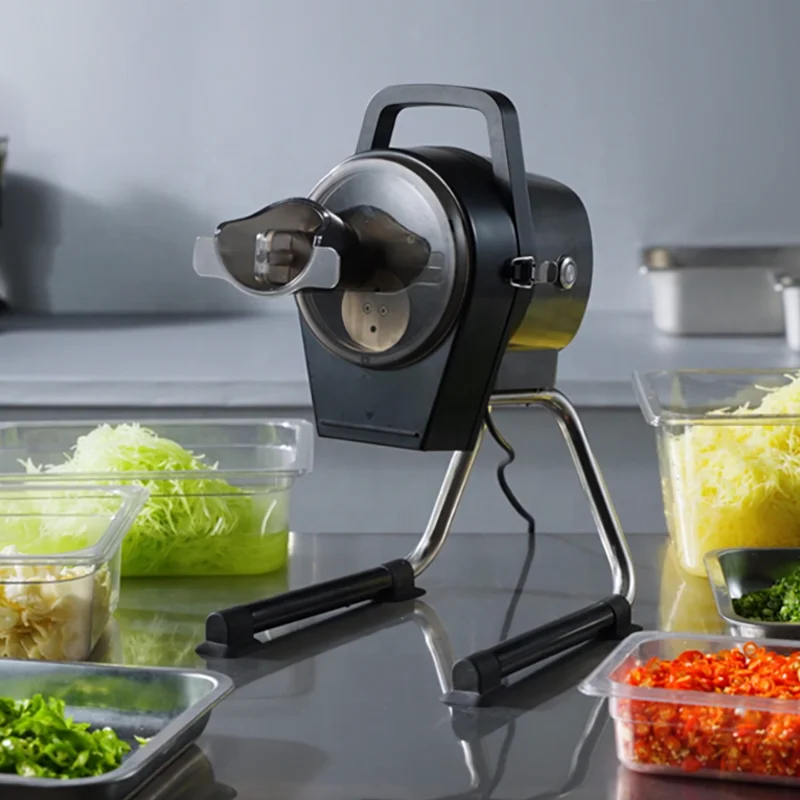 The restaurant uses a small chopper, a chive and green onion chopper, an asparagus lettuce and ginger chopper.