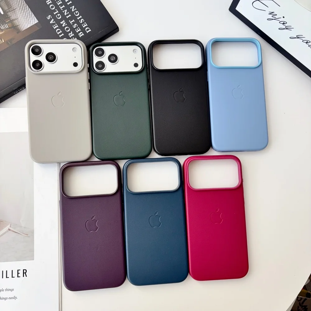 Etui na telefon z przyciskiem AI Camera, skórzanym wykończeniem, logo Magsafe, do iPhone 18 Pro 18 Pro Max, oryginalne, z funkcją bezprzewodowego ładowania, matowe, z pudełkiem.