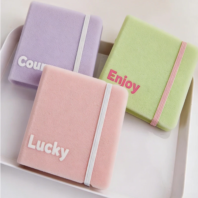 Ins Style Fresh 3 Inch Mini Photo Album Loose-Leaf Refillable Card Holder for Kpop Photocards & Instax Pictures