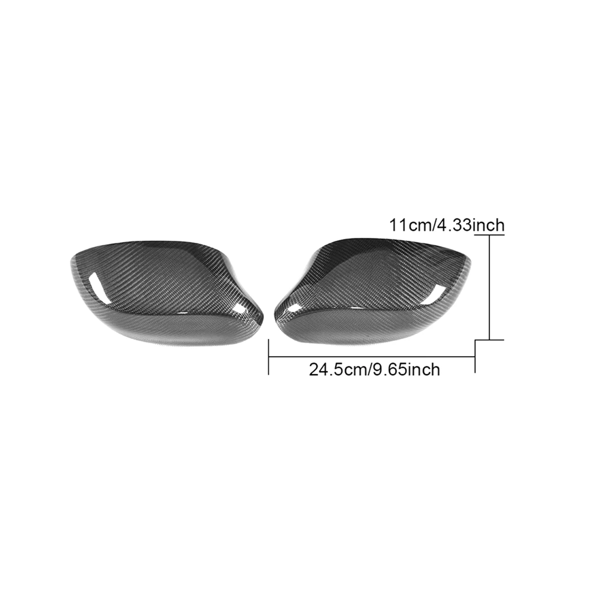 

Car Carbon Fiber Rearview Side Wing Mirror Covers Protector Left Rearview Mirror Covers for- Z4 E85 2002-2008