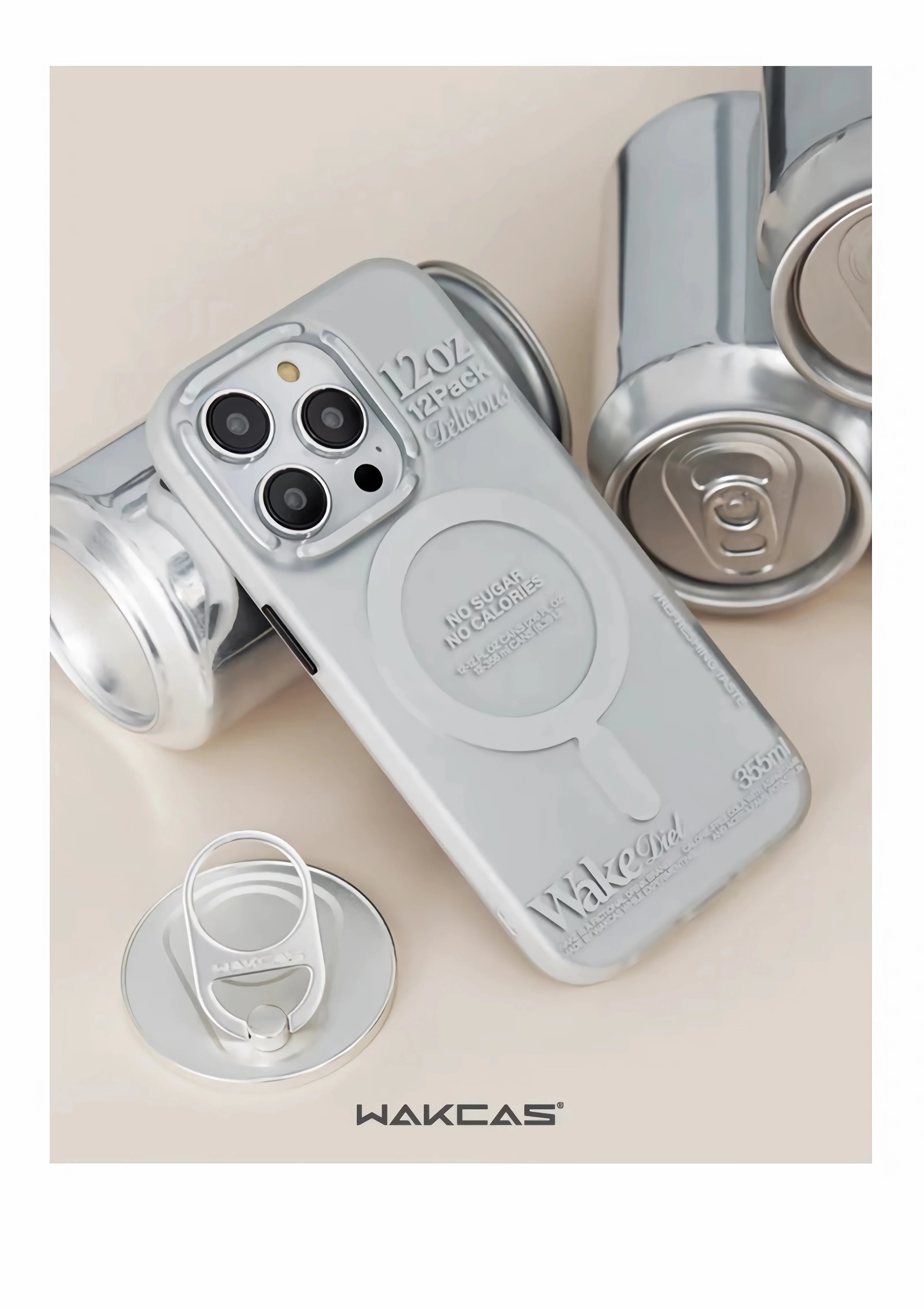 Для Magsafe магнитная молния верхняя банка 1 шт. сильная присоска шестигранник вращающиеся на 360 наклейки на стену Everywhere складное кольцо держатель для телефона