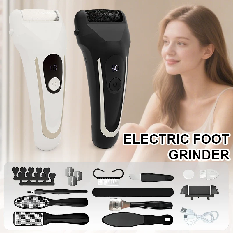 

USB Electric Callus Remover Professional Foot File Grinder Rechargeable Pedicure Machine for Cracked Dead Skin Heel Scrubber
