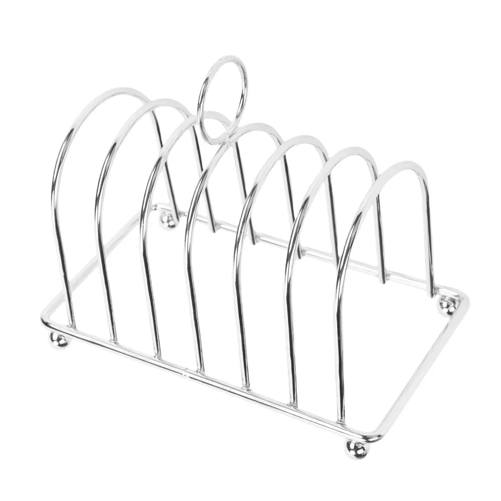 Rustless Steel Toast Rack Stable Base Wire Frame Structure Toast Holder Smooth Polished Practical Bread Loaf Rack