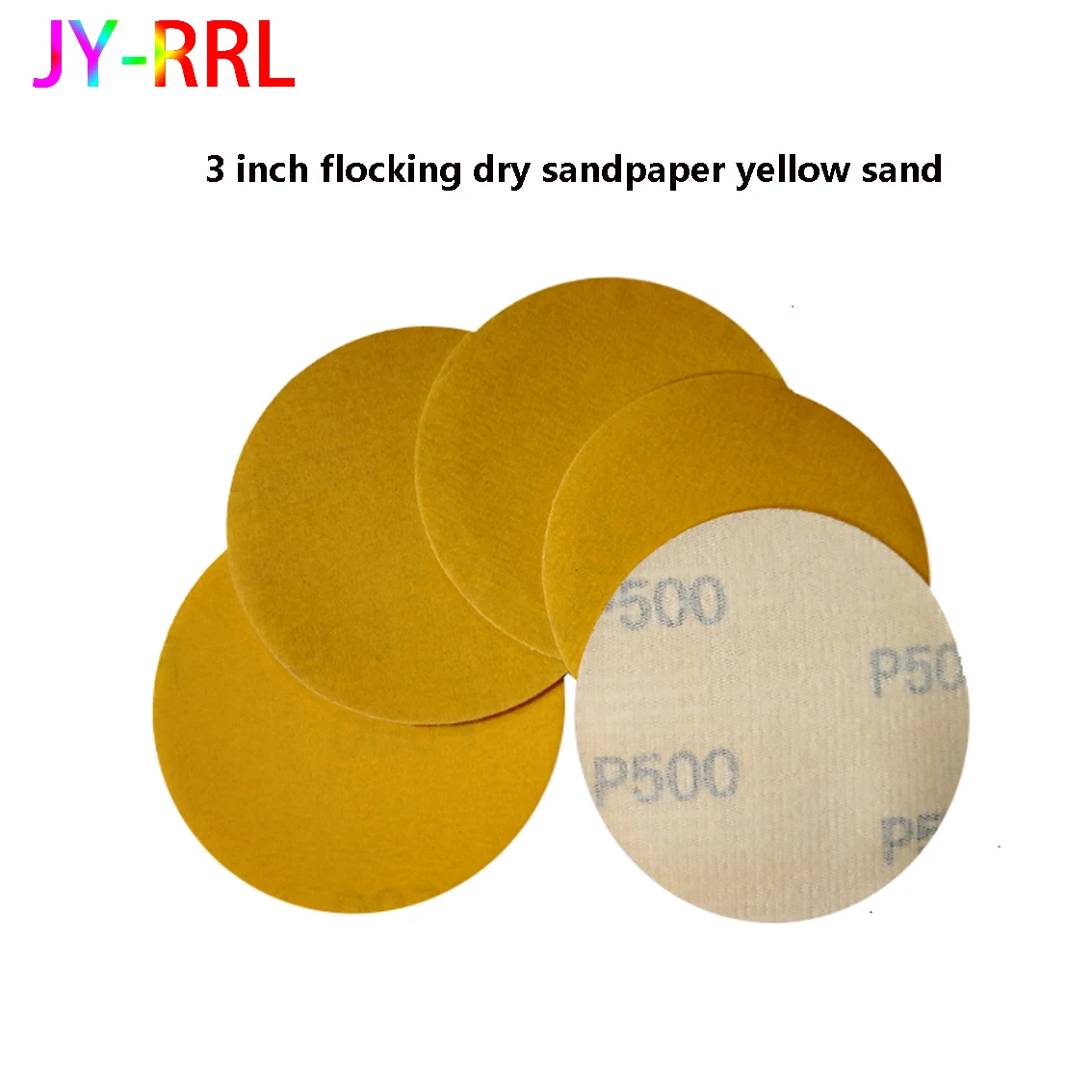 5-50pcs 3 Inch 75 MM Self-Adhesive Grinding Wheel Yellow Alumina Sandpaper 80 180 240 320  500  Dry Sandpaper Grinding Tools