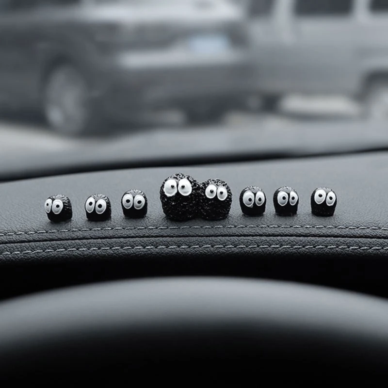 Soot Sprites Ornament Black Coal Car Decoration Dashboard Decors