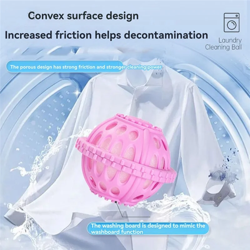 THIVN-Laundry Ball Washing Machine Magic Lindle Filter Bag Anti-Entanglement Cleaning And Decontamination Washing Ball
