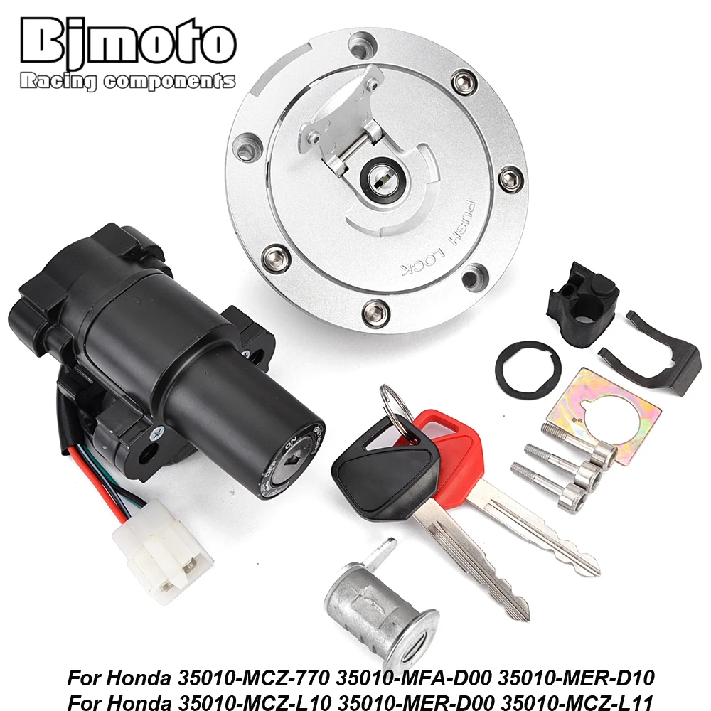 

Крышка топливного газа мотоцикла, переключатель зажигания, замок сиденья с комплектом ключей для Honda CBF1000 CB900 CB919 (Hornet) CBF500 CBF600 (голубой)