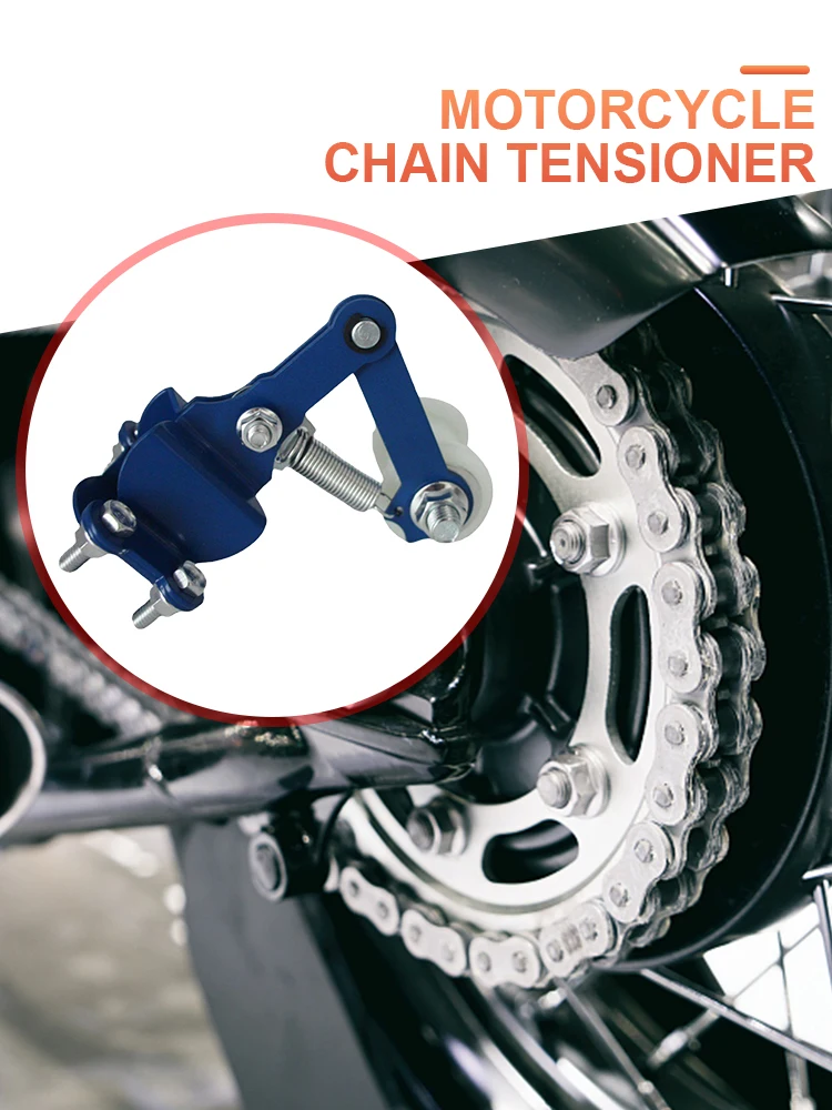 1/2PCS Motorcycle Chain Tensioner with Guide Wheels Pulley Chain Tensioner Motorcycle Chain Adjuster for 50cc-500cc ATV Motocros - Image 4