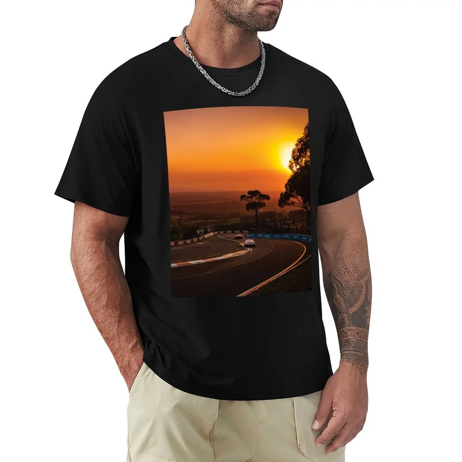 Bathurst 12hr sunrise T-Shirt Athletic Fit Sports Short Sleeve Top
