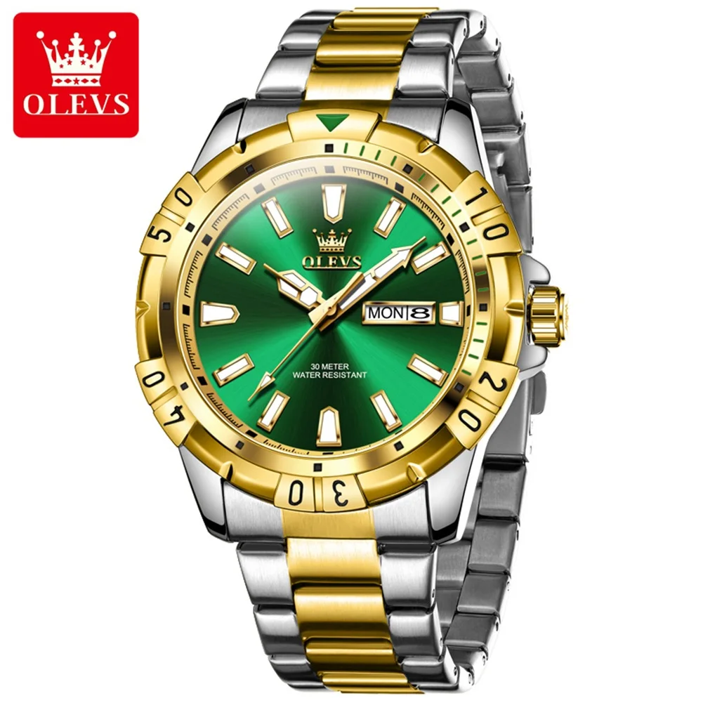 

OLEVS модные мужские часы лучший бренд класса люкс из нержавеющей стали водостойкий светящийся календарь кварцевые часы для мужчин Relogio Masculino