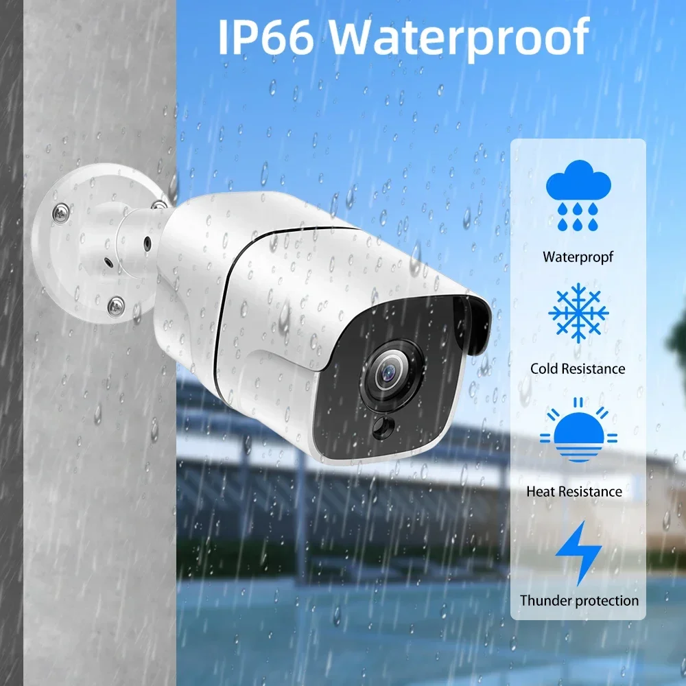 POE Security Camera System Kit 4K 8CH 10CH NVR Kit Human Detection 8MP IPC Camera Set Audio Recalled CCTV Video Surveillance Set