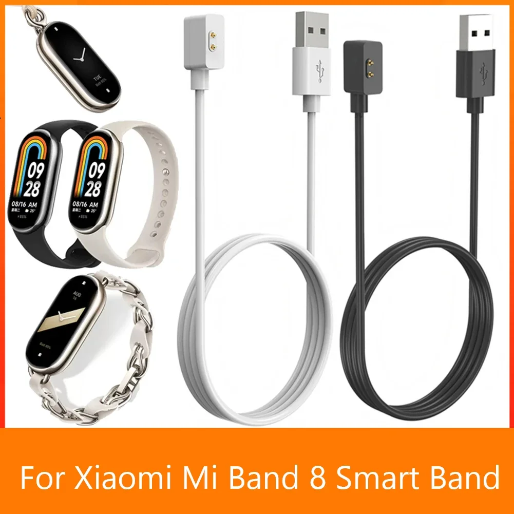 

USB-кабель для зарядки для Xiaomi Mi Band 8, магнитное зарядное устройство для Xiaomi Mi Band 8, дорожные аксессуары для зарядки, 60/80 см