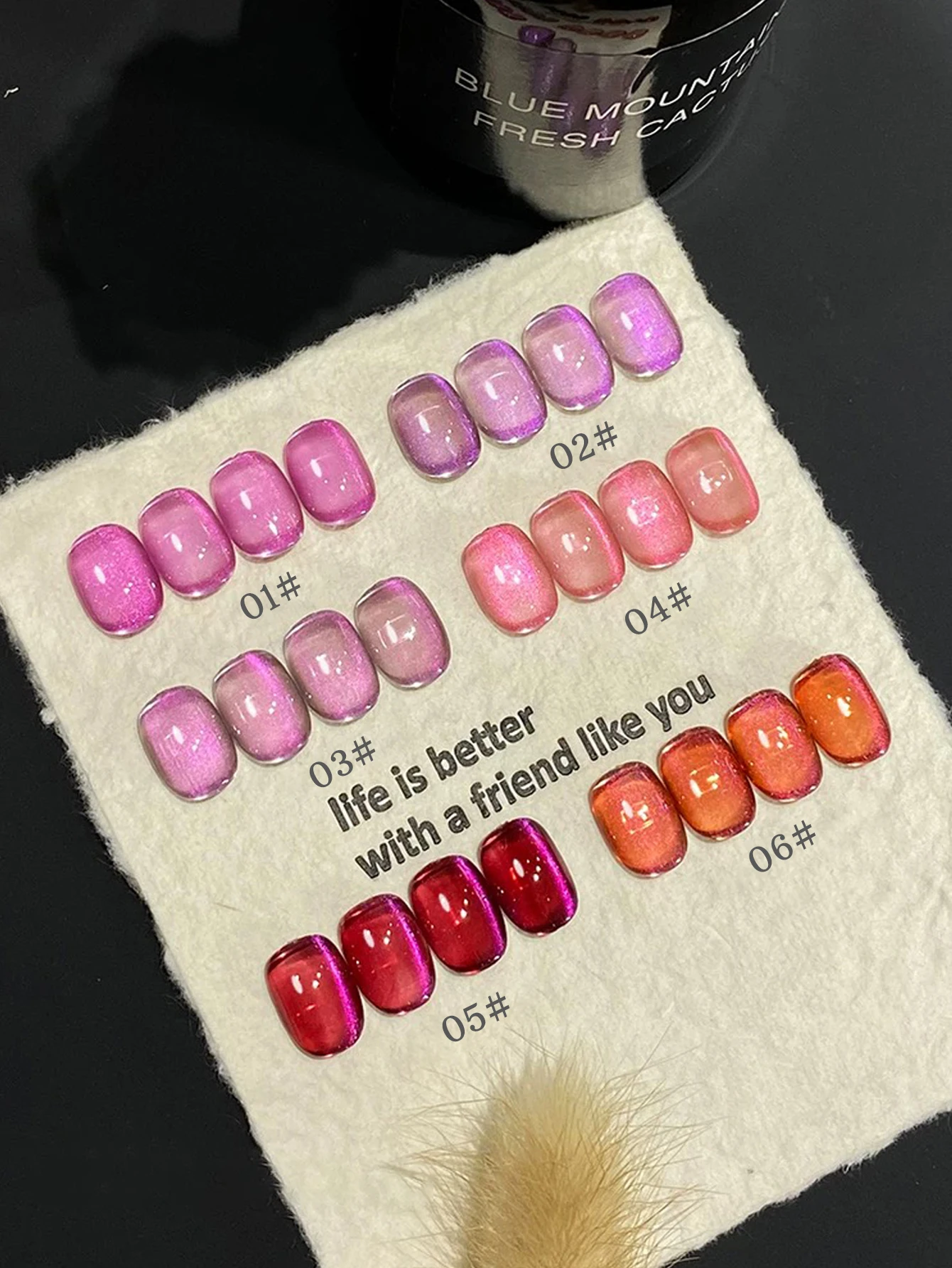 1-6 uds., 15ml, cuentas de cristal fucsia para uñas de otoño, esmalte de uñas en Gel para ojos de gato, curado LED UV, regalo de vacaciones para mujeres, suministros diarios para decoración de uñas