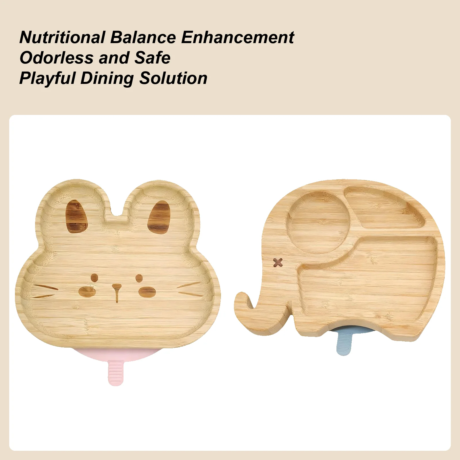 

Kids Dish Set Cartoon Compartment Plate And Placemat Cartoon Children Tableware Set For Camping Outdoor Dining Travel Party