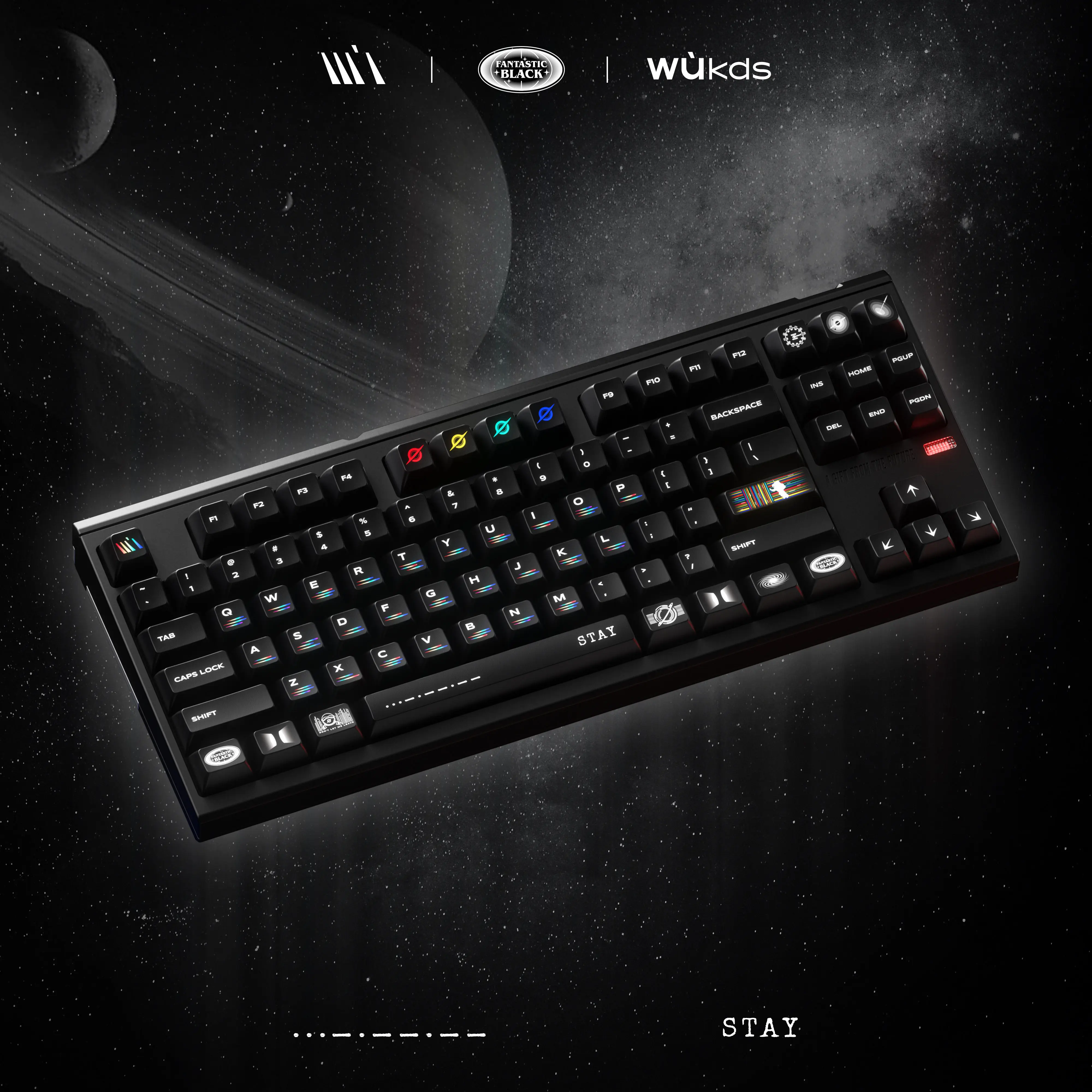 Custom WUkds Interstellar Theme Keycap Set 172 Keys Thick PBT Dye Sub KCA or Cherry Height for Mechanical Magnetic Boards
