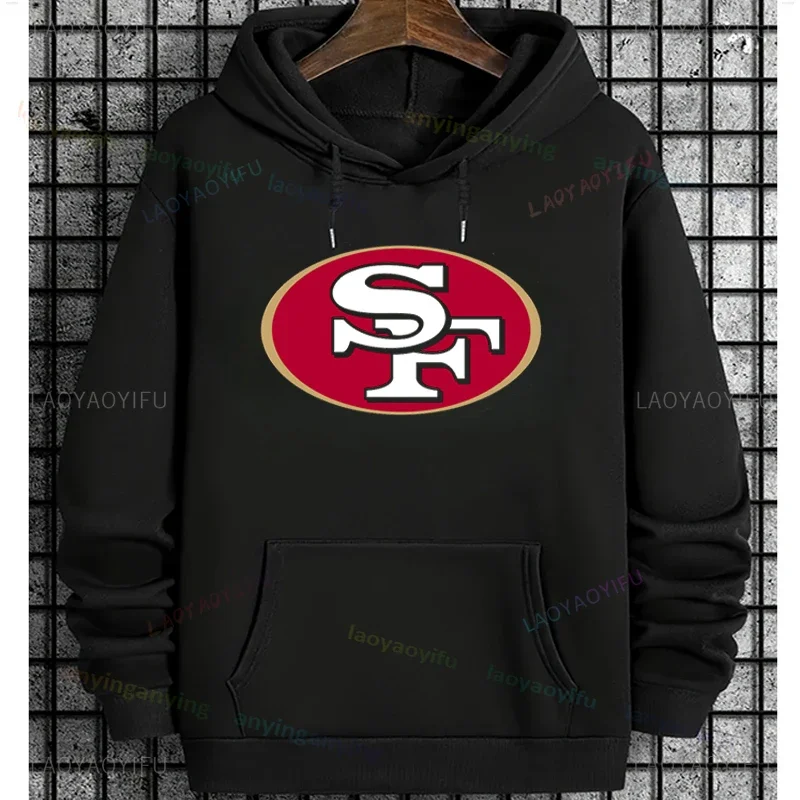 -49ers- American Football Sports Long-Sleeved Graphic Pattern T-shirt Hoodie Harajuku Men Women Clothing Hoodies Casual Wear