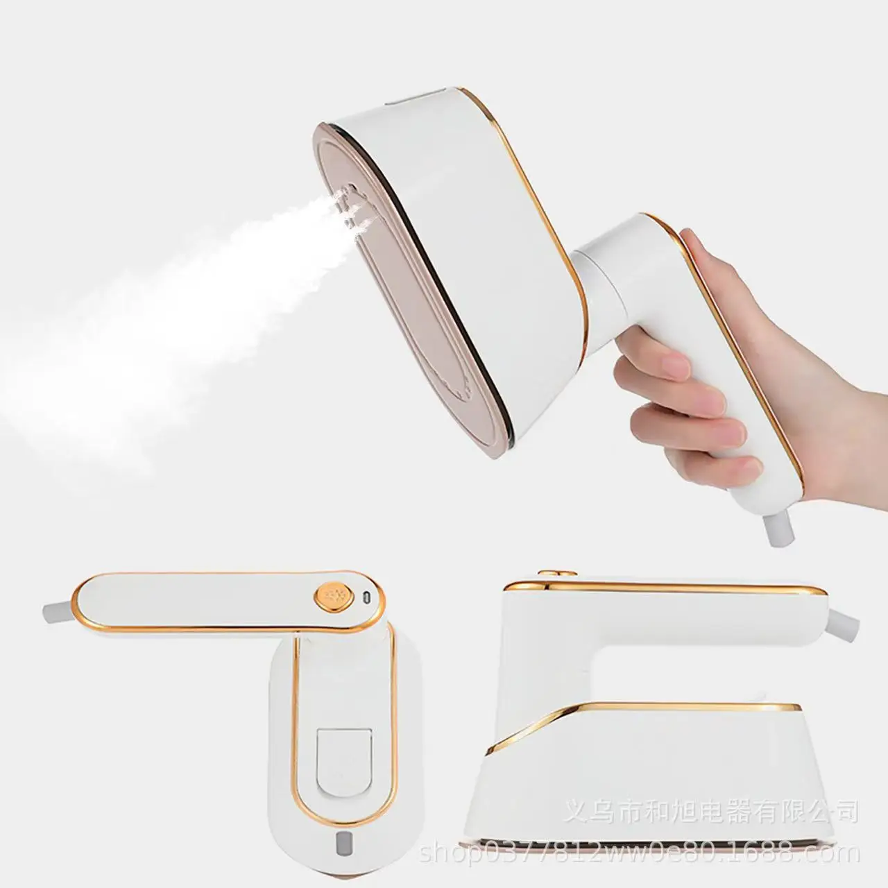 مكواة بخار محمولة كبيرة جدًا للمنزل والفنادق، كهربائية مستمرة عالية الطاقة مع ميزات السفر المنزلية