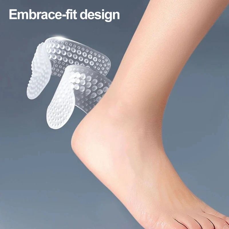 1/2/3Pairs Silicone Heel Shoe Stickers Non-slip Soft Protective Case Women Men Foot Care Insert Ease Pain Foot Pads Protector