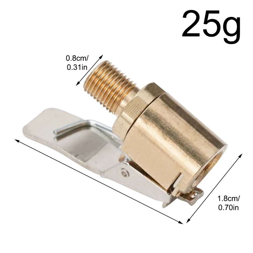 1 X Car Air Pump Nozzle Adapter Hot Sale For Type Threaded Air Valve Repair Tools Truck Tire Inflator Valve Connector Head Clips