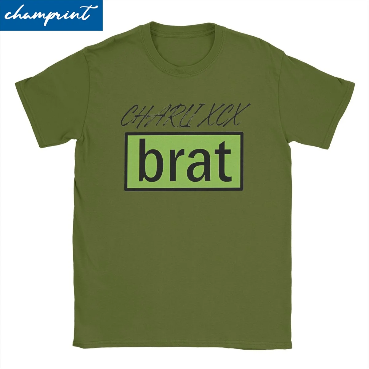 

Men Women's Charli Xcx Brat T Shirts Club Classics Pop Music 100% Cotton Clothing Vintage Crewneck Tee Shirt Plus Size T-Shirt