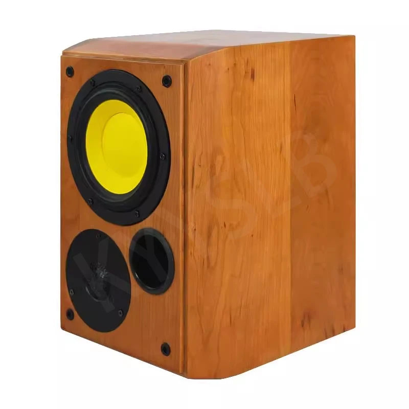 KYYSLB Home Fever Pure Wooden 8 inch Bookshelf Speaker High-quality Fever King Speakers Audio Monitor LoudSpeakers