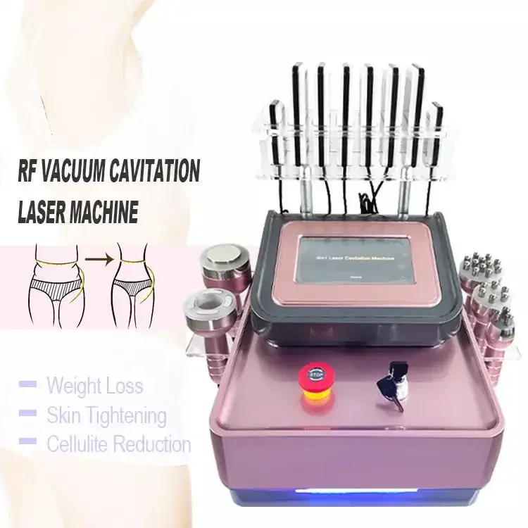 

2022Newest Model 9 In 1 Ultrasonic Cavitation Cavitation 40k 6 In 1Factory Stocks