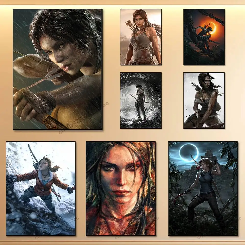 

T-Tomb R-Raider L-Lara Poster High Wall For Home Office Bedroom Living Room Hallway Bar Perfect Gift Quality
