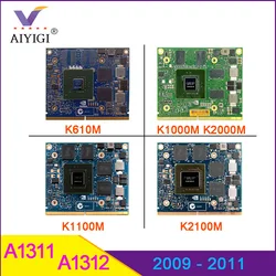 Quadro-tarjeta de vídeo K610M, 1GB, K1000M, K1100M, K2000M, K2100M, 2GB, para iMac A1311, A1312, 2010, 2011