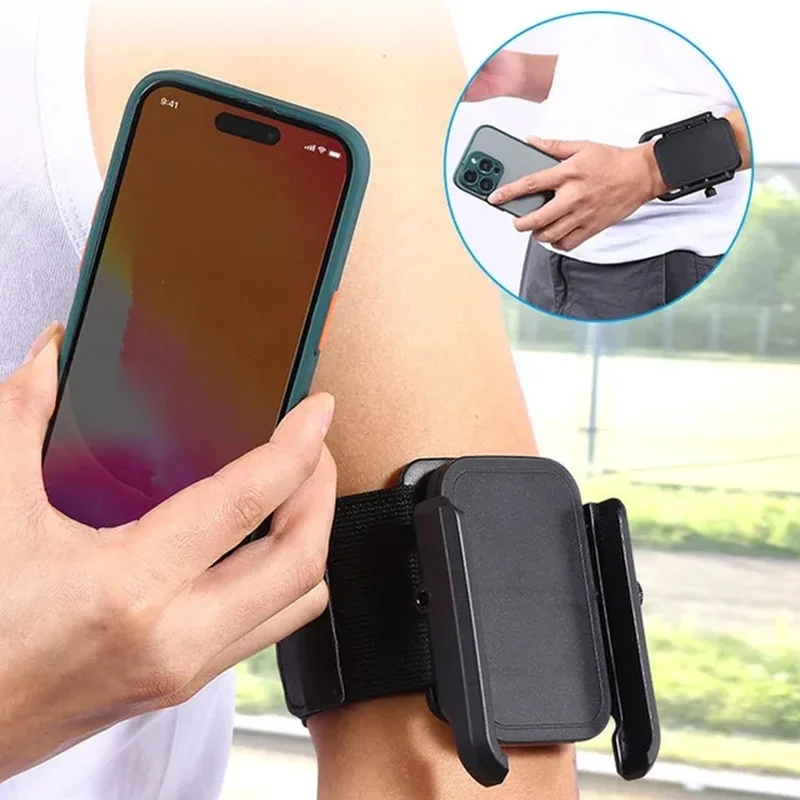 360 Rotating Phone Wrist Strap Arm Band Holder For 4-7'' Phone Wrist Hand Strap Rotation Mount For Smartphone For Sports Cycling