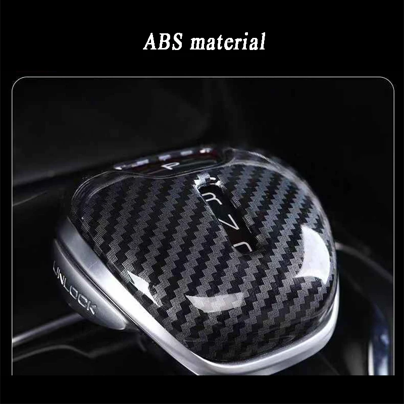 Car Gear Lever Head Shift Knob Cover Carbon Fiber Decoration for Byd Frigate 07 2023 2024 2025 Auto Accessories Modify Parts