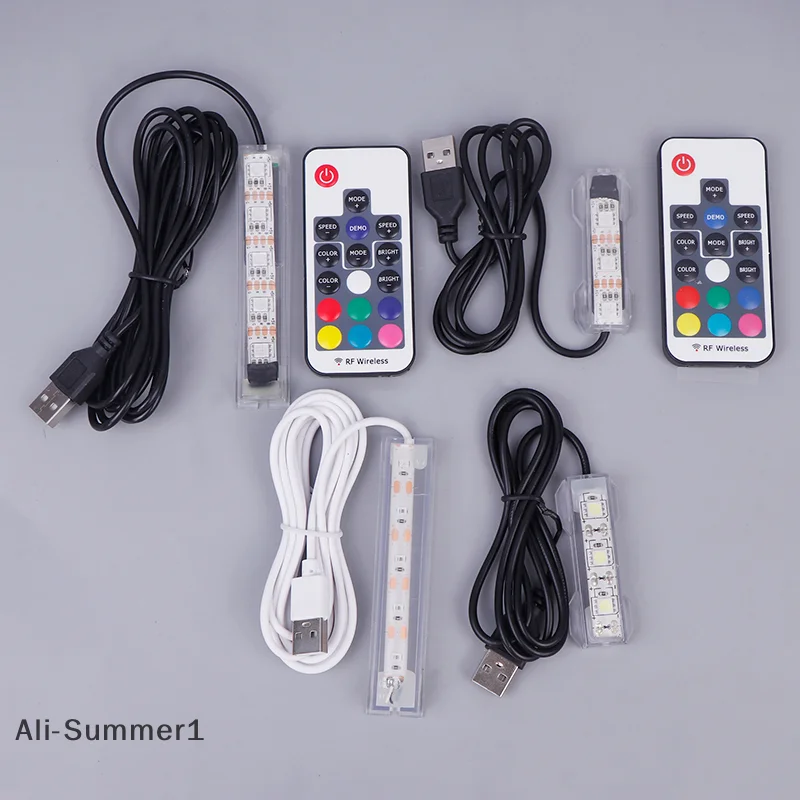Fish Accessory Micro Aquarium Light USB Powered Remote Control Colorful Fish LED Lamp For Landscape USB Aquarium Light