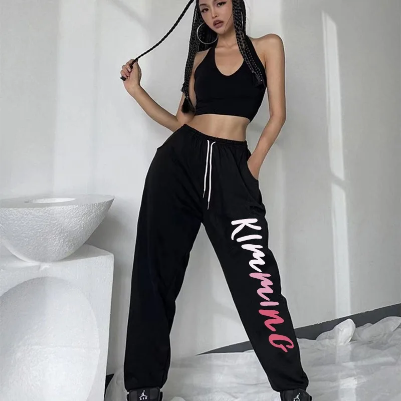 American Street Hip-hop Women Pants High Waist Fashion Casual All-match Pants for Women 2026 Summer Vintage New Long Trousers