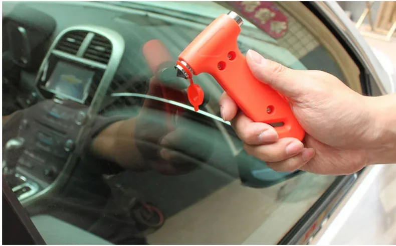 Escape Hammer Solid Breaking Hammer 2-in-1 Window Vehicle-mounted Tool Glass Emergency Car Safety Device Multifunctional