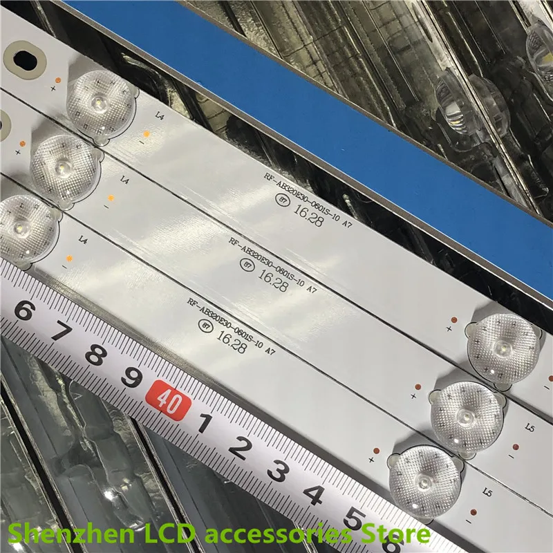 Rf-ab320e30-0601s-10 595 مللي متر 6LED 32 بوصة استخدام LCD TV الخلفية بار الألومنيوم 100% جديد