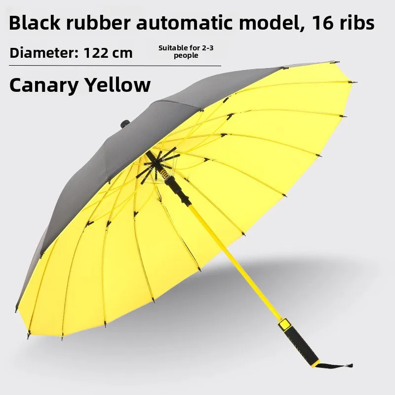 Golf Style Long Handle Automatic Umbrella Men's Waterproof Sunshade Large Size Straight Shaft Rain Umbrella Double Person