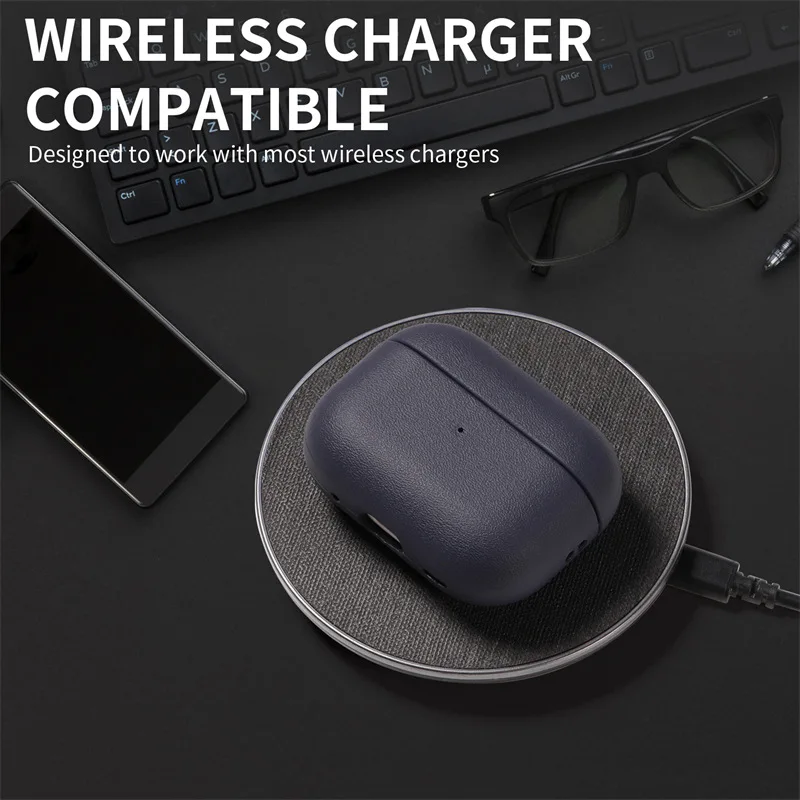 Dành Cho Tai Nghe AirPods Pro 2022 Bao Da/Ốp Lưng AirPods Pro 2019 Bao Da Mềm Da Tai Nghe Phụ Kiện Dành Cho Tai Nghe Airpods Pro 2 Với Dây