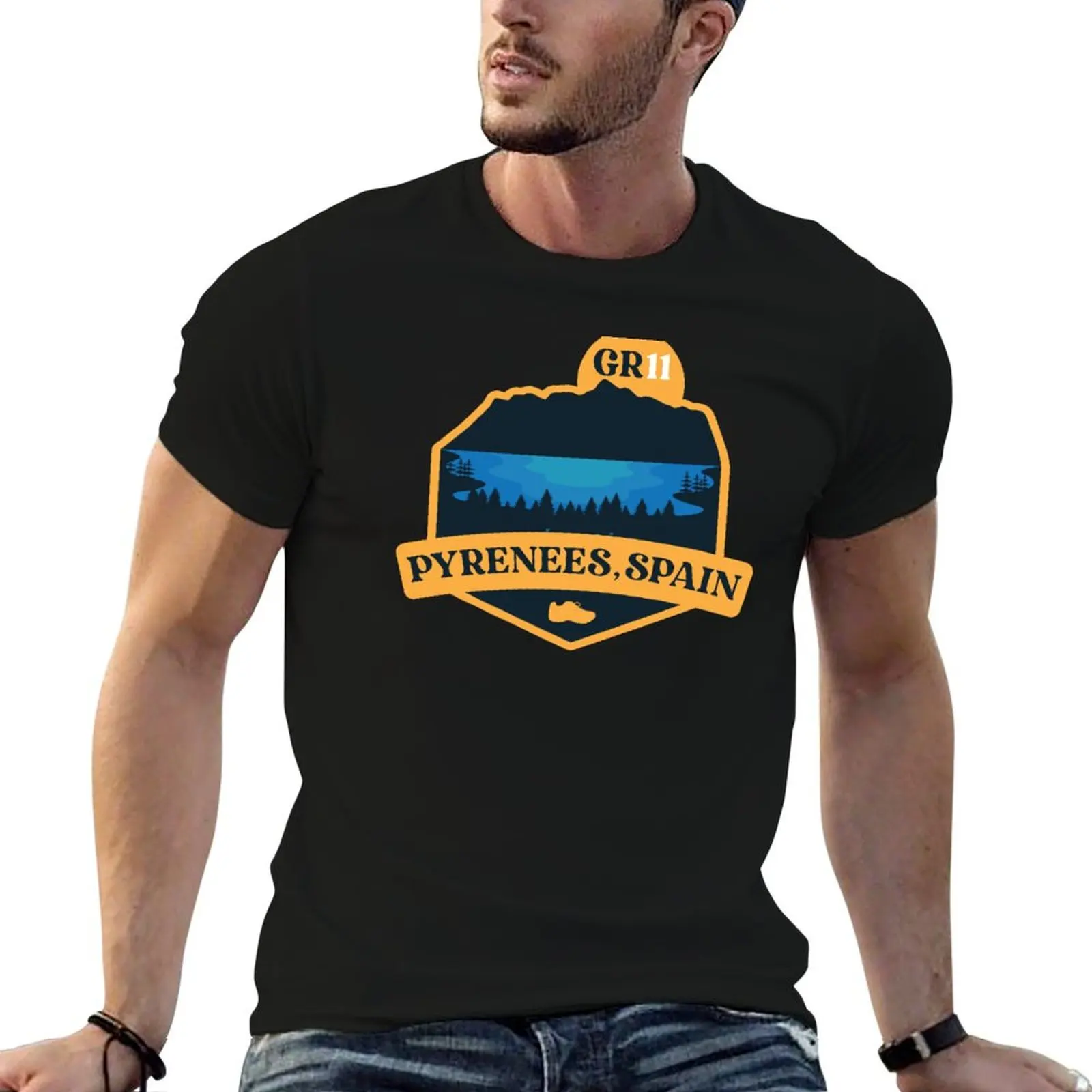 

GR 11 – Pyrenees, Spain T-Shirt anime tshirt t shirt for man 100 percent cotton t shirts for man slim fit T-shirt