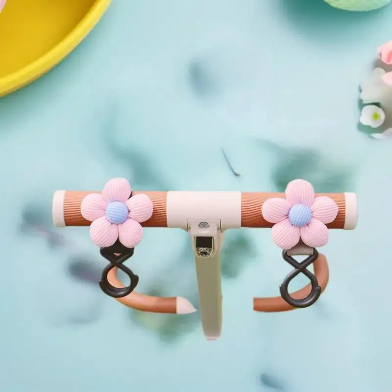 Aufbewahrungszubehör für Neugeborene; Kleinkindertasche und Schirmhaken im süßen Blumen-Design