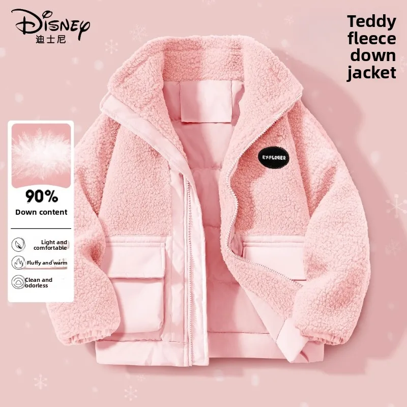 

Disney Girls' 2026 Down Jacket, 90% White Duck Feather Warm Winter Coat