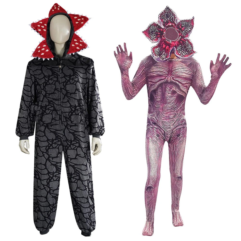 Niños fantasía S3 S5 Horror Demogorgon Cosplay mono TV ST 6 a 14 años Disfraz Disfraz adolescente fantasía Halloween carnaval tela