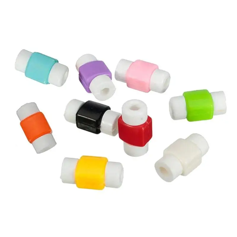 Silicone USB Cable Protector Earphone Wire Cord Protection Cover Data Charger line Protective Sleeve For iPhone Data Cord