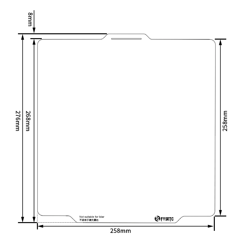 For Bambu lab x1 p1p Double Side Build Plate Texture PEI+ Smooth PET /Texture PEI+ Texture PEI 276*258mm Spring Steel Sheet