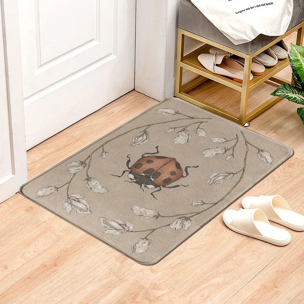 Doormat for Hallway Decor Lovely Animal Wild Fox Floor Door Mat for Children Room Non-Slip Super Soft Entrance door mat