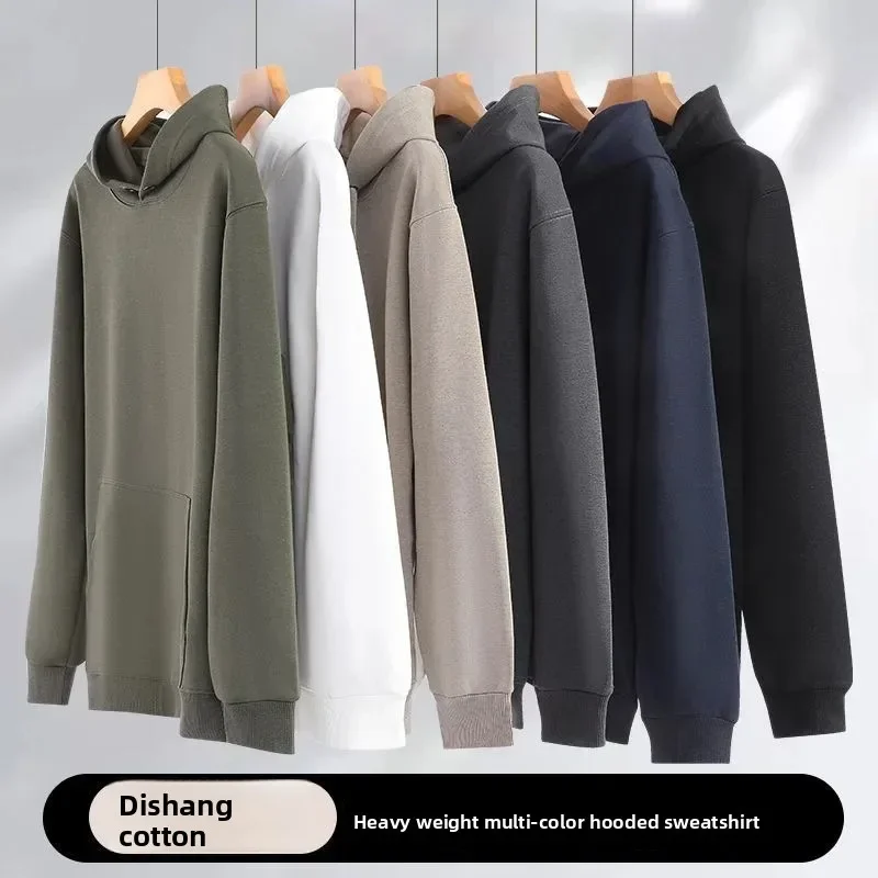 

2025 Men's New Hoodie 320g Dishang cottonSweatshirt Casual Long Sleeve Streetwear Pullovers Comfortable Fashion Hot Sale Hoodies