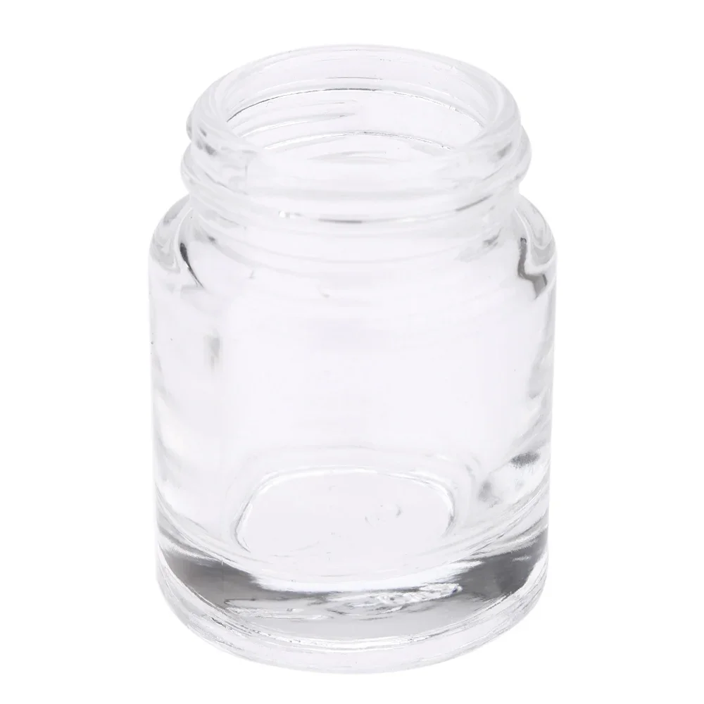 10PCS 22cc Glass Airbrush Pot Bottle with 30 Angle Adapter Lid Assembly Airbrush Painting Bottle Container Spray Gun Paint Jar