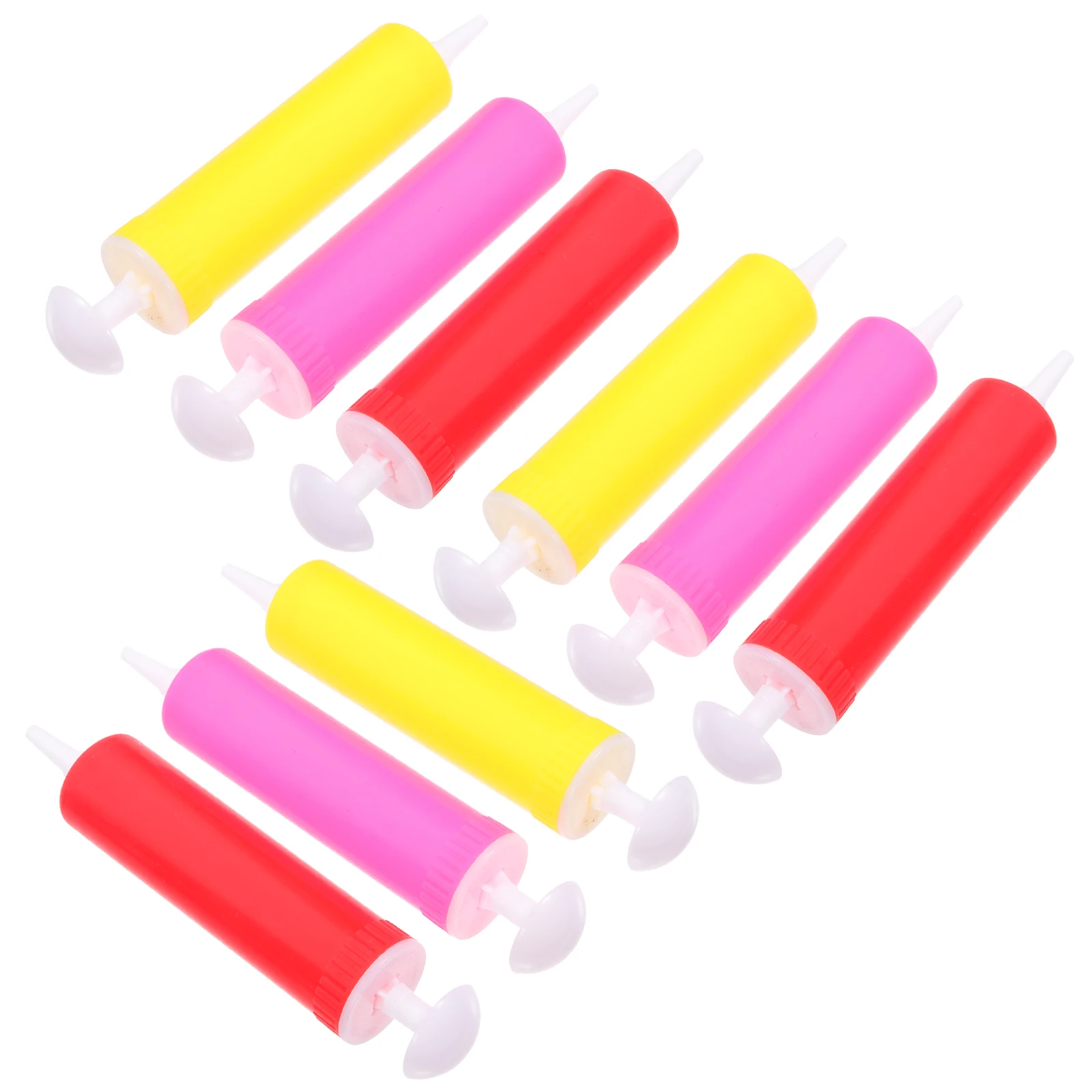 

10 Pcs Manual Air Pump Plastic Balloon Inflators Household Yoga Accessories Versatile Portable Balloon Pump For Parties Weddings