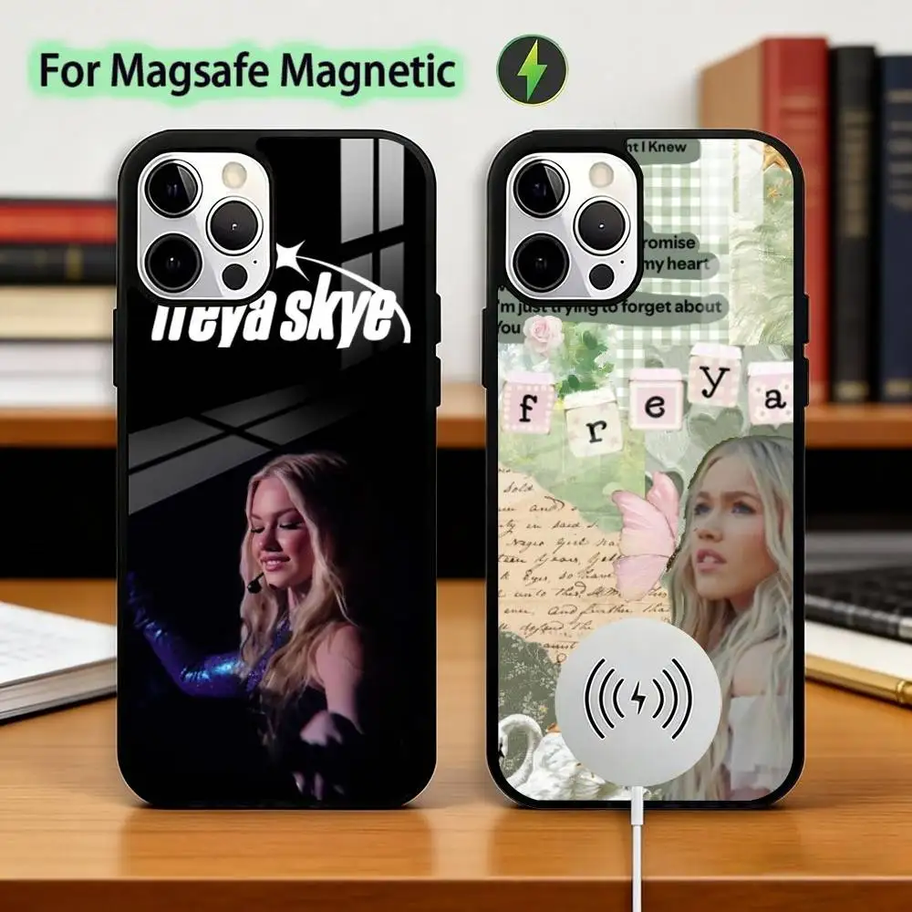 

Freya S-Skye Singer Phone Case For iPhone17,16,15,14,13,12,11 Plus,Pro Magnetic For Magsafe Wireless Charging